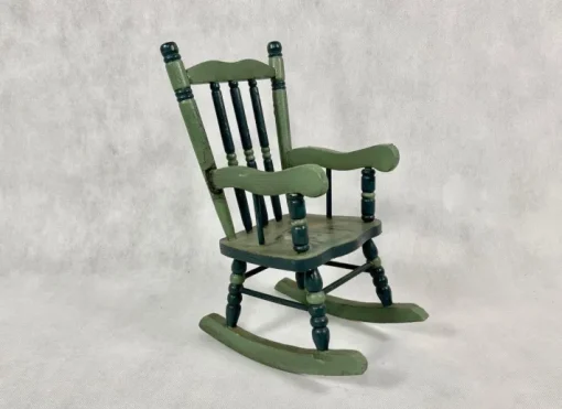 Pamono Austrian Painted Folk Art Rocking Chair, 1960s Outlet