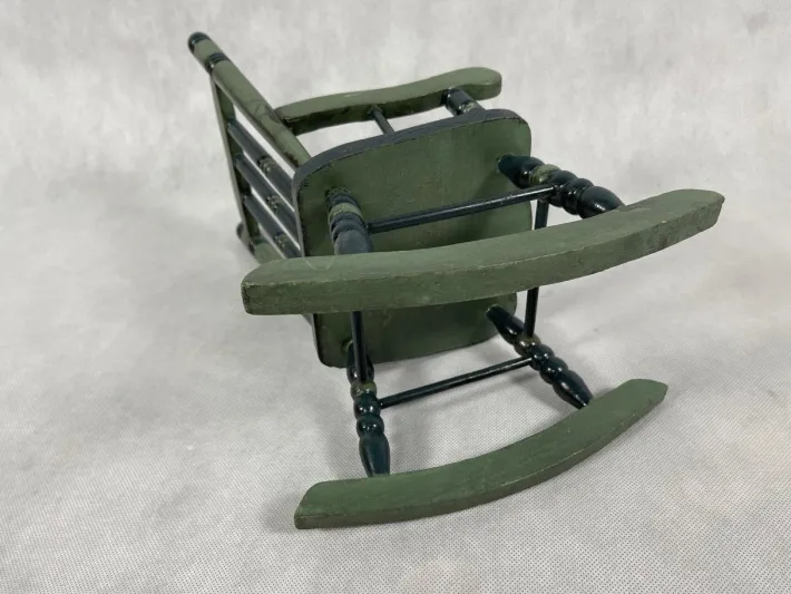 Pamono Austrian Painted Folk Art Rocking Chair, 1960s Outlet