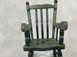 Pamono Austrian Painted Folk Art Rocking Chair, 1960s Outlet