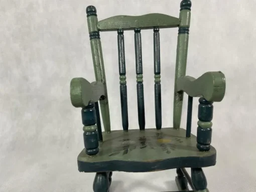 Pamono Austrian Painted Folk Art Rocking Chair, 1960s Outlet