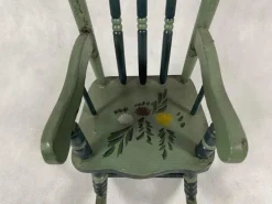 Pamono Austrian Painted Folk Art Rocking Chair, 1960s Outlet