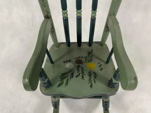 Pamono Austrian Painted Folk Art Rocking Chair, 1960s Outlet