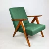 Pamono B-310 VAR Armchair in Green Herringbone Tweed, 1970s Online