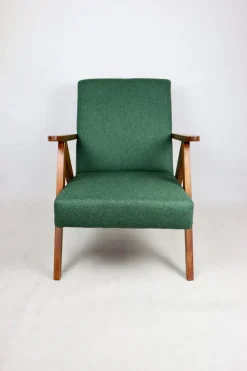 Pamono B-310 VAR Armchair in Green Herringbone Tweed, 1970s Online