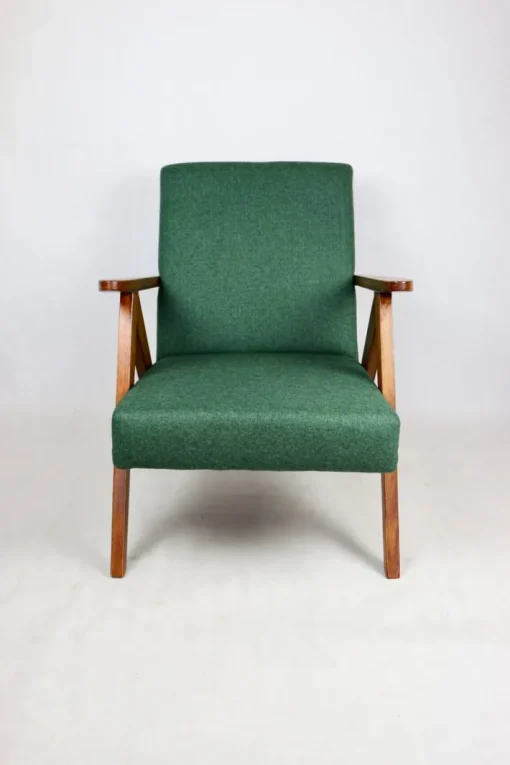Pamono B-310 VAR Armchair in Green Herringbone Tweed, 1970s Online