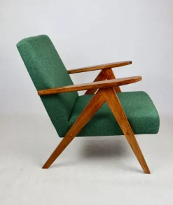 Pamono B-310 VAR Armchair in Green Herringbone Tweed, 1970s Online