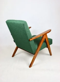 Pamono B-310 VAR Armchair in Green Herringbone Tweed, 1970s Online