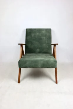 Pamono B-310 VAR Armchair in Olive Velvet, 1975 Clearance