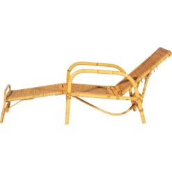 Pamono Bamboo & Rattan Easy Chair, Italy, 1960s Best