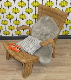 Pamono Bamboo and Rattan Lounge Chair from Arco, 1960s Online