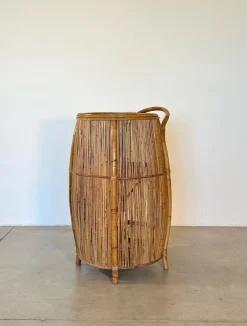 Pamono Bamboo Bar Cabinet, 1970s Hot