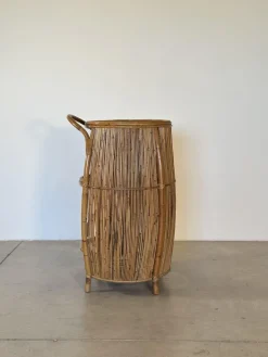 Pamono Bamboo Bar Cabinet, 1970s Hot
