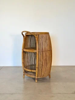Pamono Bamboo Bar Cabinet, 1970s Hot