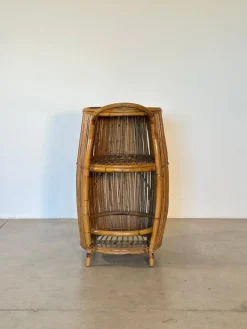 Pamono Bamboo Bar Cabinet, 1970s Hot