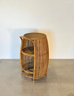 Pamono Bamboo Bar Cabinet, 1970s Hot