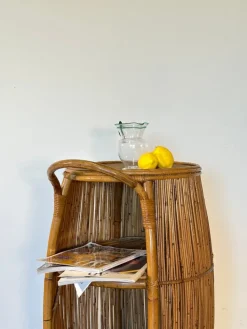 Pamono Bamboo Bar Cabinet, 1970s Hot