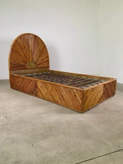 Pamono Bamboo Bed, Italy, 1960s Discount