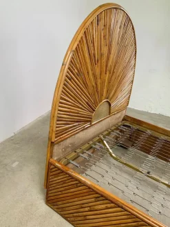 Pamono Bamboo Bed, Italy, 1960s Discount