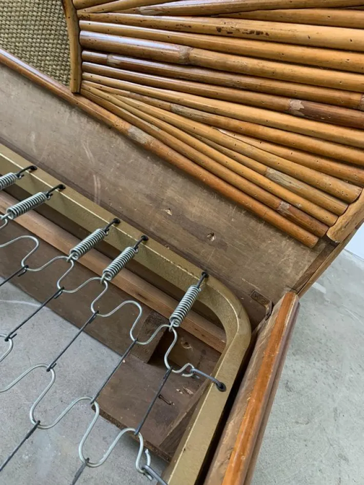Pamono Bamboo Bed, Italy, 1960s Discount