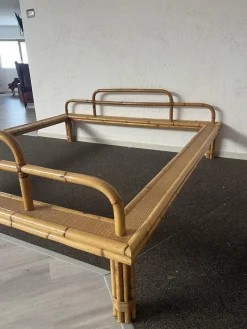 Pamono Bamboo Double Bed