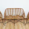Pamono Bamboo Furniture Set, 1970s, Set of 4 New