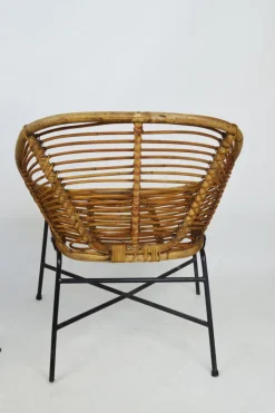 Pamono Bamboo Furniture Set, 1970s, Set of 4 New