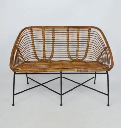 Pamono Bamboo Furniture Set, 1970s, Set of 4 New