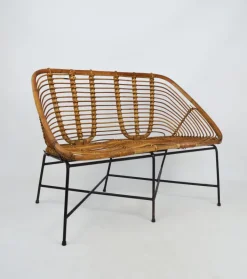 Pamono Bamboo Furniture Set, 1970s, Set of 4 New