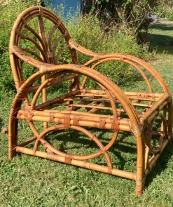 Pamono Bamboo Living Room in the style of Vivaï Del Sud, 1960s, Set of 4 Sale