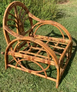 Pamono Bamboo Living Room in the style of Vivaï Del Sud, 1960s, Set of 4 Sale