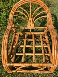 Pamono Bamboo Living Room in the style of Vivaï Del Sud, 1960s, Set of 4 Sale