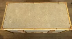 Pamono Bamboo, Rattan, Wood and Raffia Chest of Drawers by Audoux & Minet New