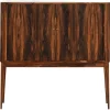 Pamono Bar Cabinet with Tambour Doors in Rosewood and Glass attributed to Kurt Østervig, 1960s Outlet