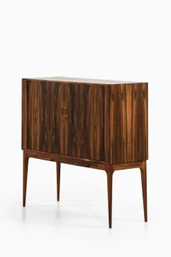 Pamono Bar Cabinet with Tambour Doors in Rosewood and Glass attributed to Kurt Østervig, 1960s Outlet