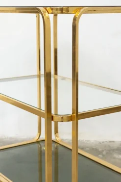 Pamono Bar Cart in Gilded Brass from Allegri, Italy, 1960s Clearance