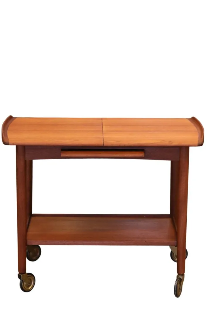 Pamono Bar Cart in Teak by Mogens Hansen, Denmark, 1960s Hot