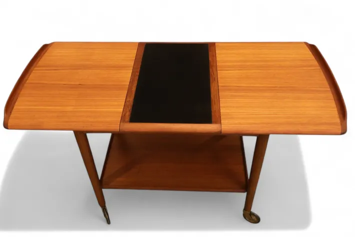 Pamono Bar Cart in Teak by Mogens Hansen, Denmark, 1960s Hot