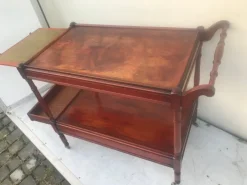 Pamono Bar on Wheels with Marquetry, 1950s Online