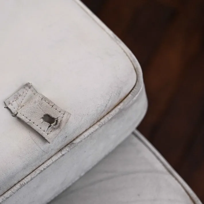 Pamono Barcelona Chair in Off-White Leather by Mies van der Rohe for Knoll Inc / Knoll International, 1960s Best