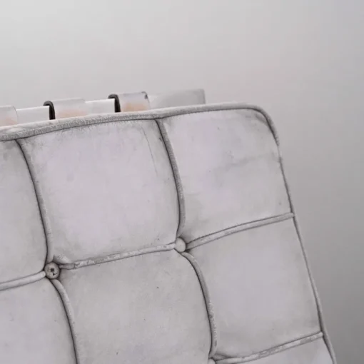Pamono Barcelona Chair in Off-White Leather by Mies van der Rohe for Knoll Inc / Knoll International, 1960s Best