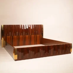 Pamono Barium Bed by Luciano Frigerio for Frigerio Di Desio, 1960s New