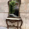 Pamono Baroque Console and Mirror in Wood, 1900s, Set of 2 Discount