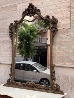 Pamono Baroque Console and Mirror in Wood, 1900s, Set of 2 Discount