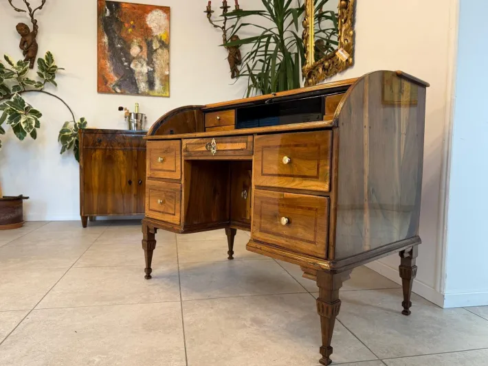Pamono Baroque Rolling Shutter Secretary, 1780s