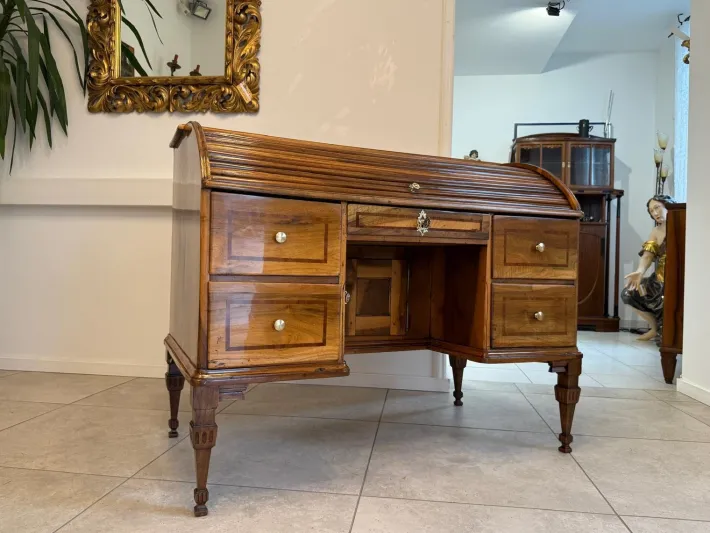 Pamono Baroque Rolling Shutter Secretary, 1780s