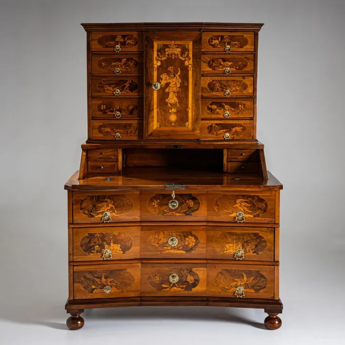 Pamono Baroque Secretaire in Walnut Discount