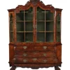 Pamono Baroque Walnut Display Cabinet, Holland, 1750s