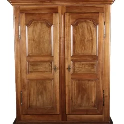Pamono Baroque Wardrobe in Walnut, Freiburg, Switzerland, 1800s Clearance