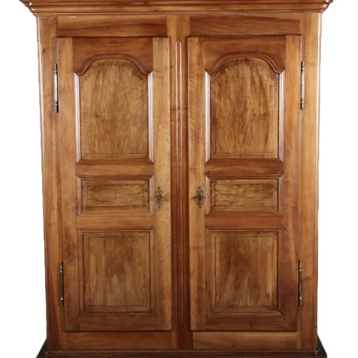Pamono Baroque Wardrobe in Walnut, Freiburg, Switzerland, 1800s Clearance