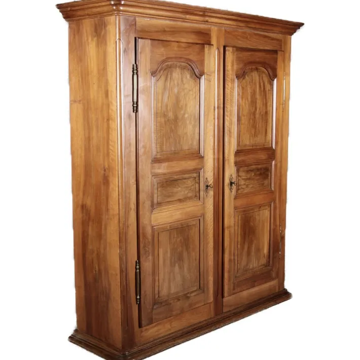 Pamono Baroque Wardrobe in Walnut, Freiburg, Switzerland, 1800s Clearance